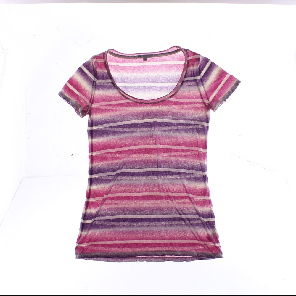 Gap Blouse Top Round Neck Womens Sz S pink Summer